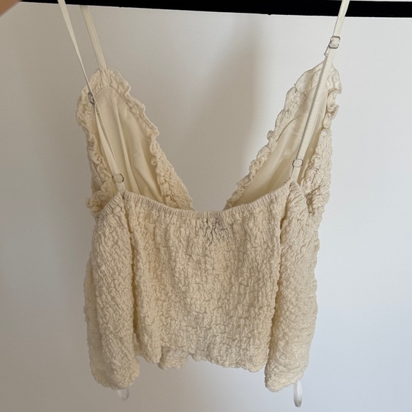 Princess Polly Cream Textured Top - Picture 3 of 4